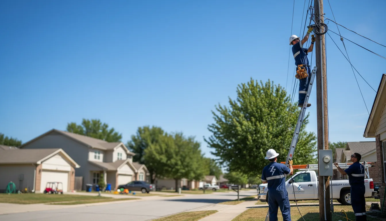 Residential electrician providing installation services in Laurel, NE